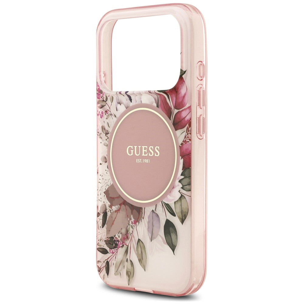 Husa de protectie Guess IML compatibil cu iPhone 18 Pro / iPhone 17 Pro, Roz