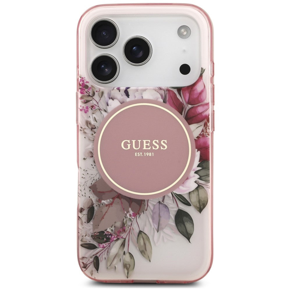 Husa de protectie Guess IML compatibil cu iPhone 18 Pro Max / iPhone 17 Pro Max, Roz