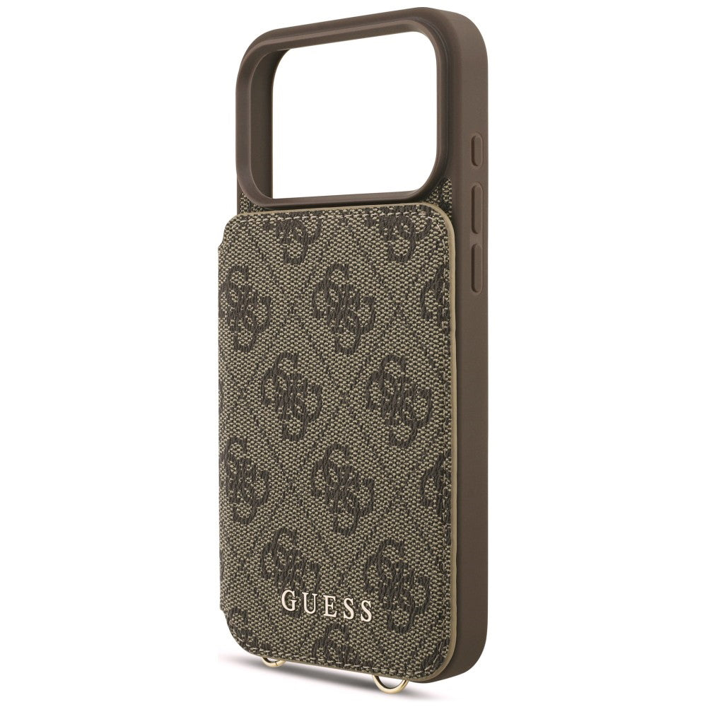 Husa de protectie Guess Hardcase 4G compatibil cu iPhone 18 Pro / iPhone 17 Pro, Maro