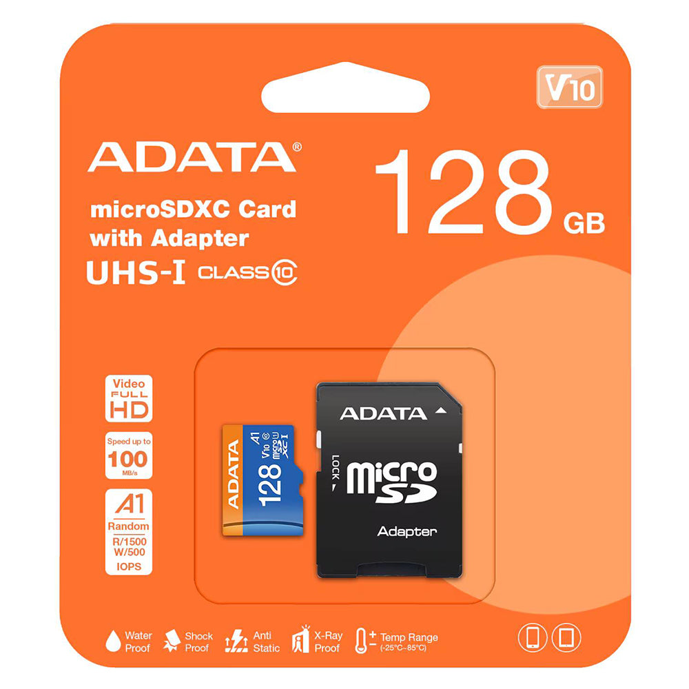 Card de memorie Adata MicroSDXC 128GB, Class 10, UHS-I U1, Negru