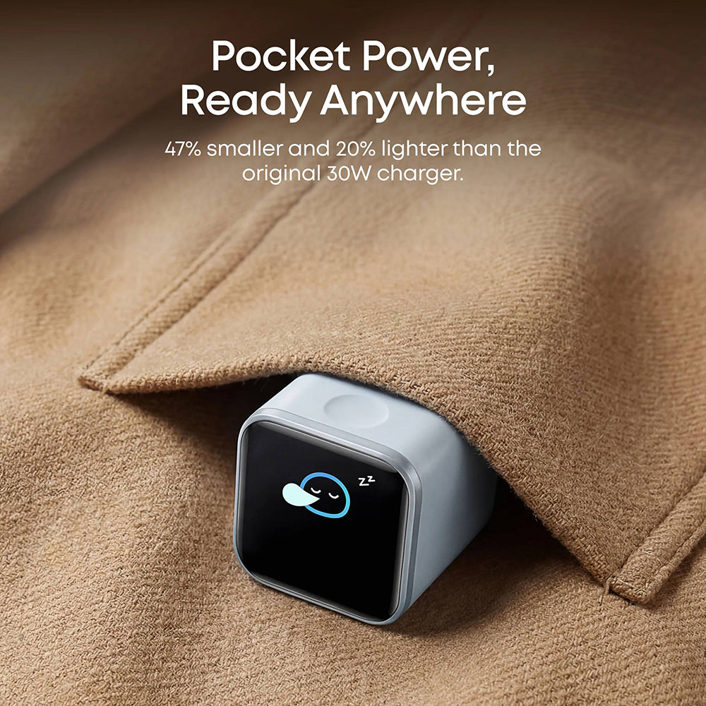 Incarcator Anker (A121DGO1), Type-C, 45W GaN, Fast Charge, Portocaliu
