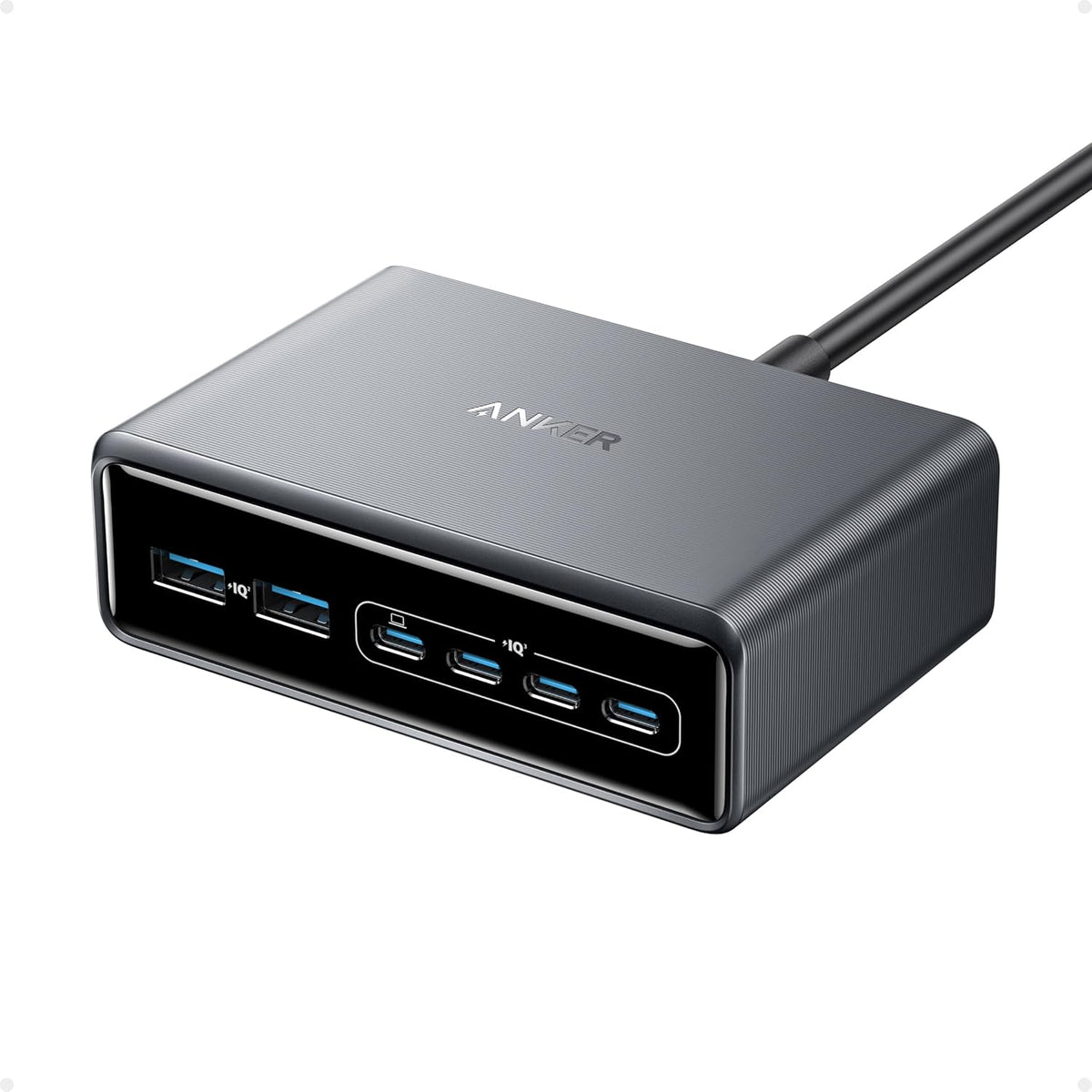 Incarcator Anker (A2683341), 4x USB-C, 200W, GaN Fast Charge, Negru