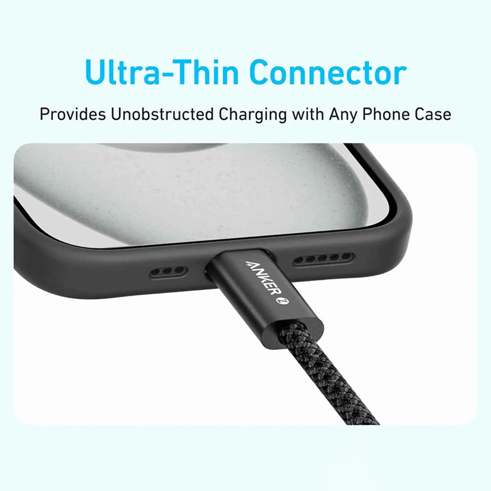 Cablu Anker Zolo (A8060H12), USB-C, 240W, 1.8m, Negru