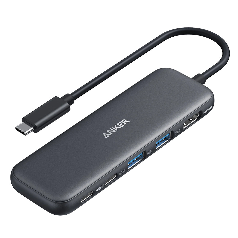 Hub Anker 332 (A8355H11), 5in1 HDMI 4K, Negru