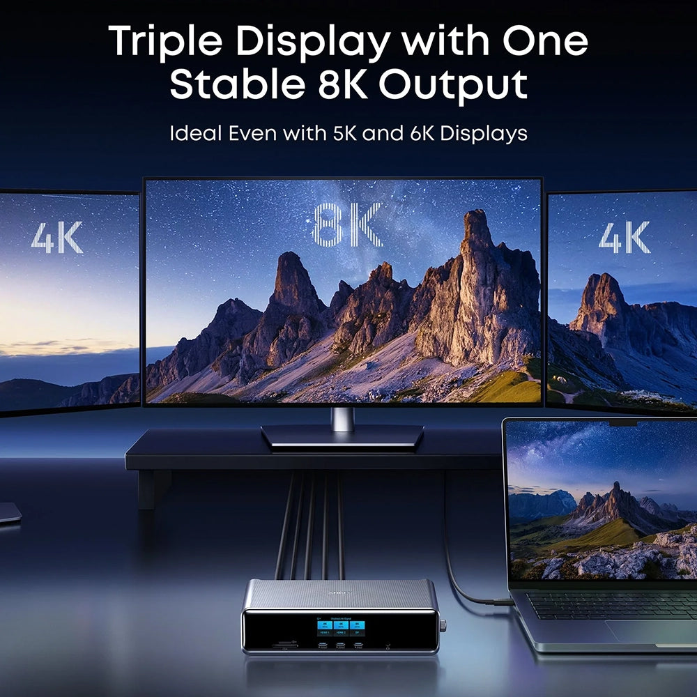 Hub Anker Prime (A83B33A1), 14in1, DisplayLink 8K, Gri