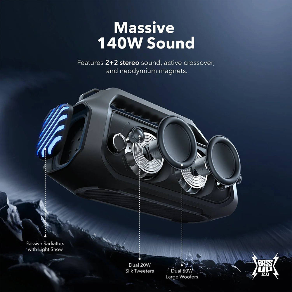 Boxa Anker SoundCore Boom 2 Plus (A3134062), Bluetooth 5.3, 140W, Verde