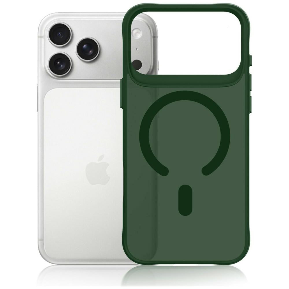 Husa de protectie 3mk Smoke MagCase compatibil cu iPhone 17 Pro / iPhone 18 Pro, Verde