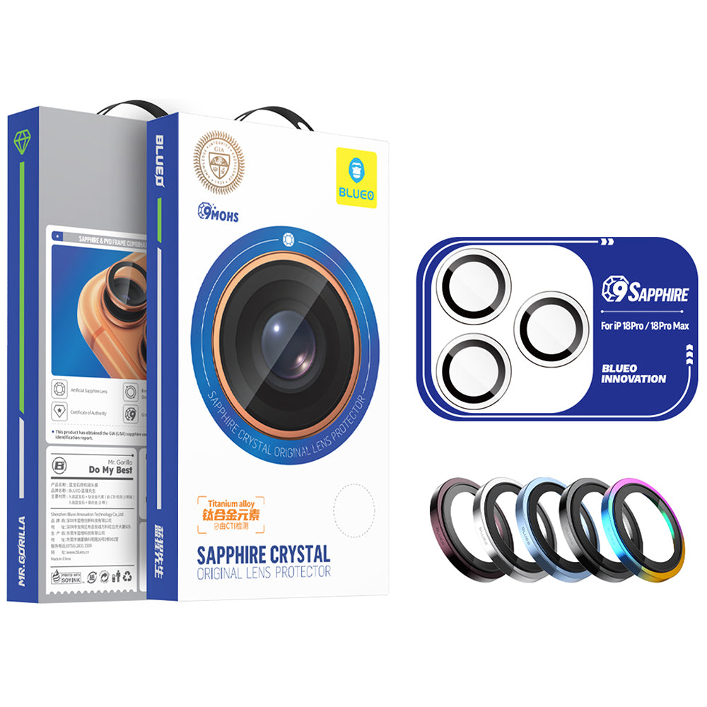 Folie de protectie Blueo Sapphire Crystal compatibil cu iPhone Duo, Albastru