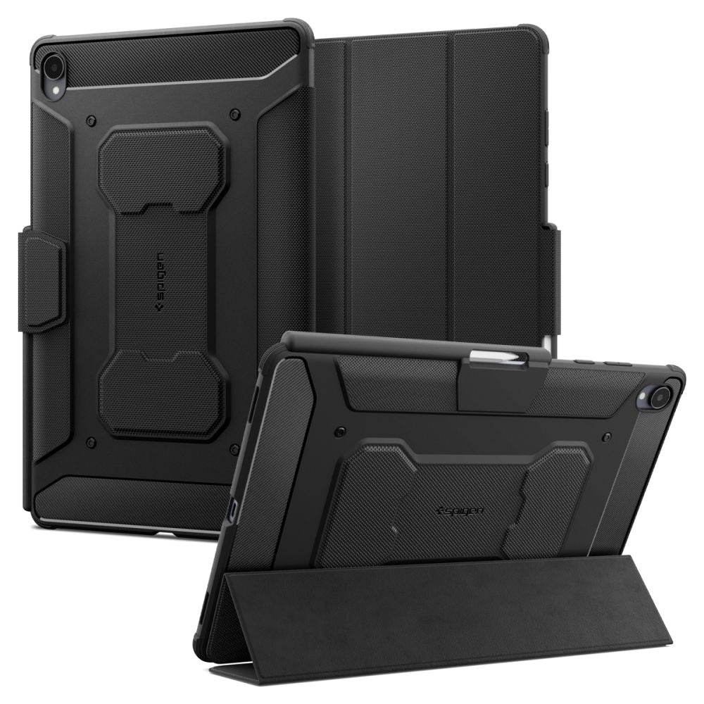 Husa de protectie tableta Spigen Rugged Armor Pro compatibil cu Samsung Galaxy Tab S12 Plus, Negru