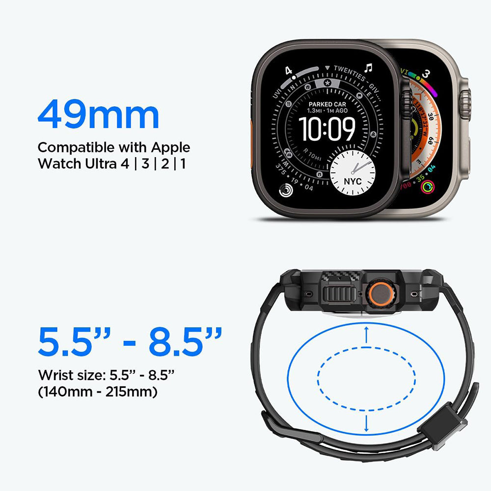 Husa & Folie smartwatch Apple Watch Ultra 4, Negru