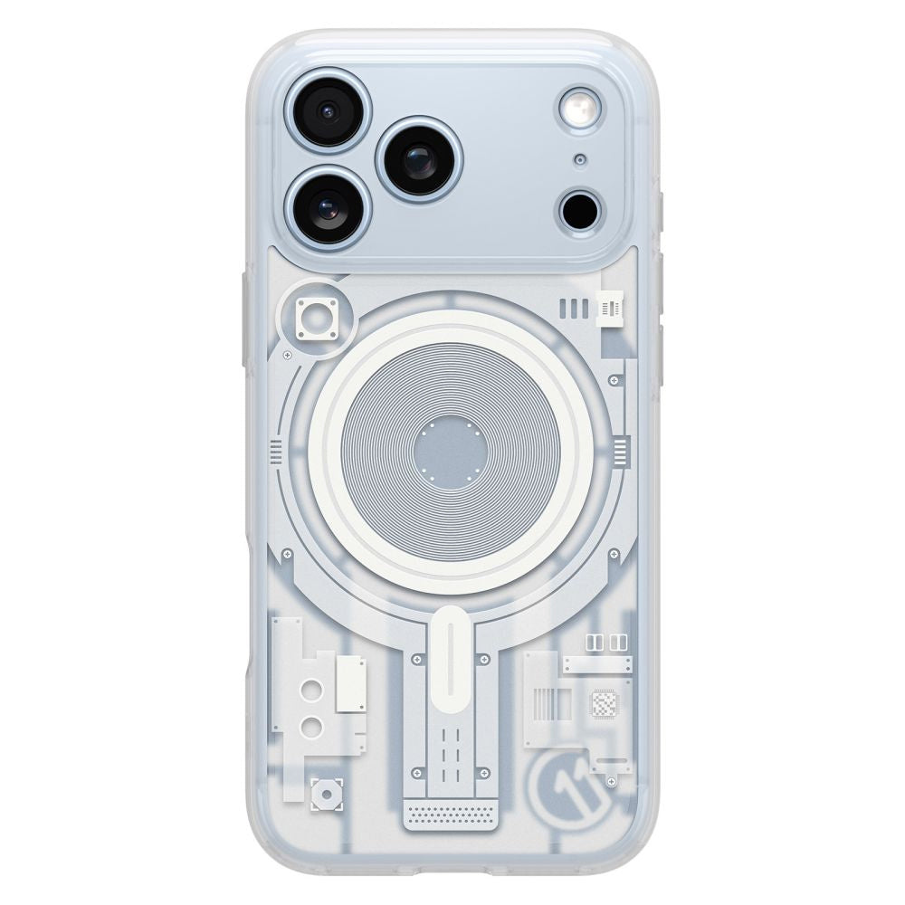 Husa de protectie Spigen C11 Ultra Hybrid compatibil cu iPhone 17 Pro / iPhone 18 Pro, Alb