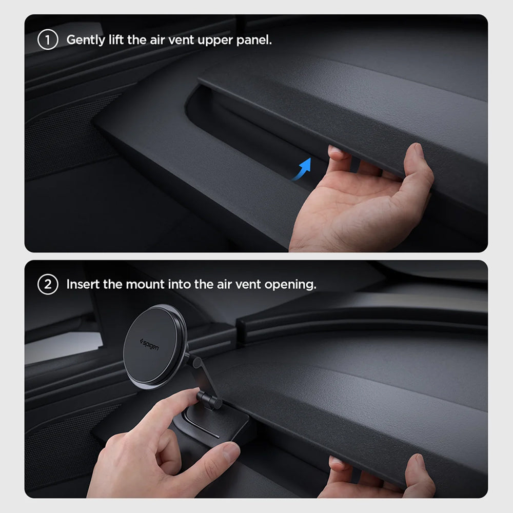 Suport cu Magnet pentru Grila de Ventilatie, Compatibil Tesla Y/3/Y L, - Spigen TAM110 (ACP11873) - Black