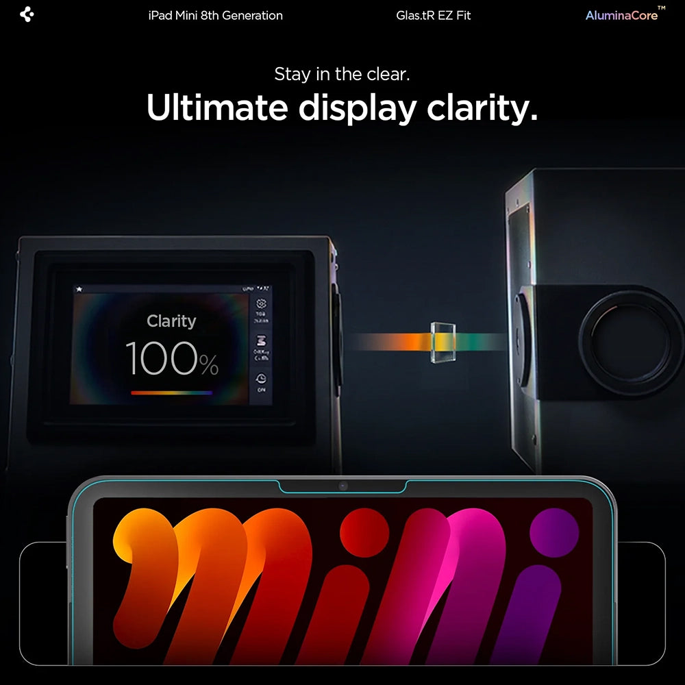 Folie tabletă Spigen pentru iPad Mini 8 (2026), transparentă