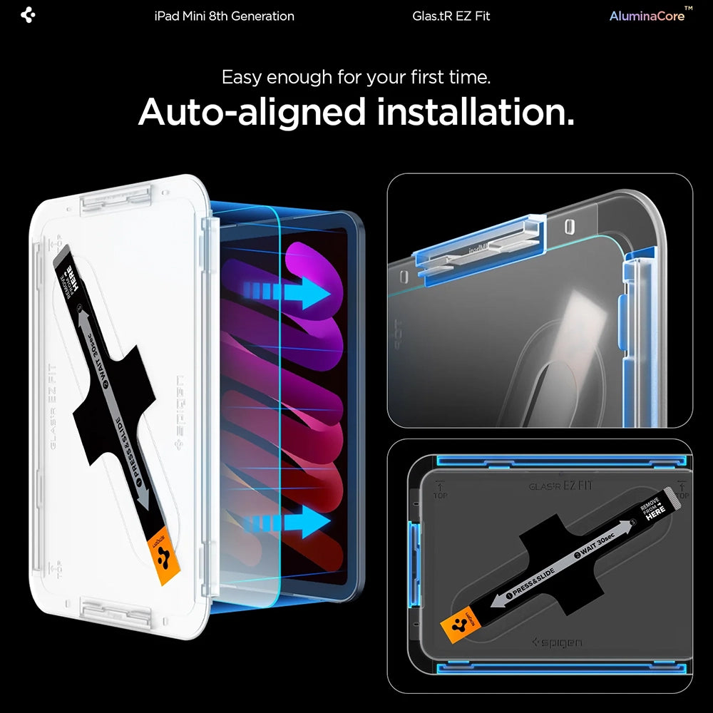 Folie tabletă Spigen pentru iPad Mini 8 (2026), transparentă