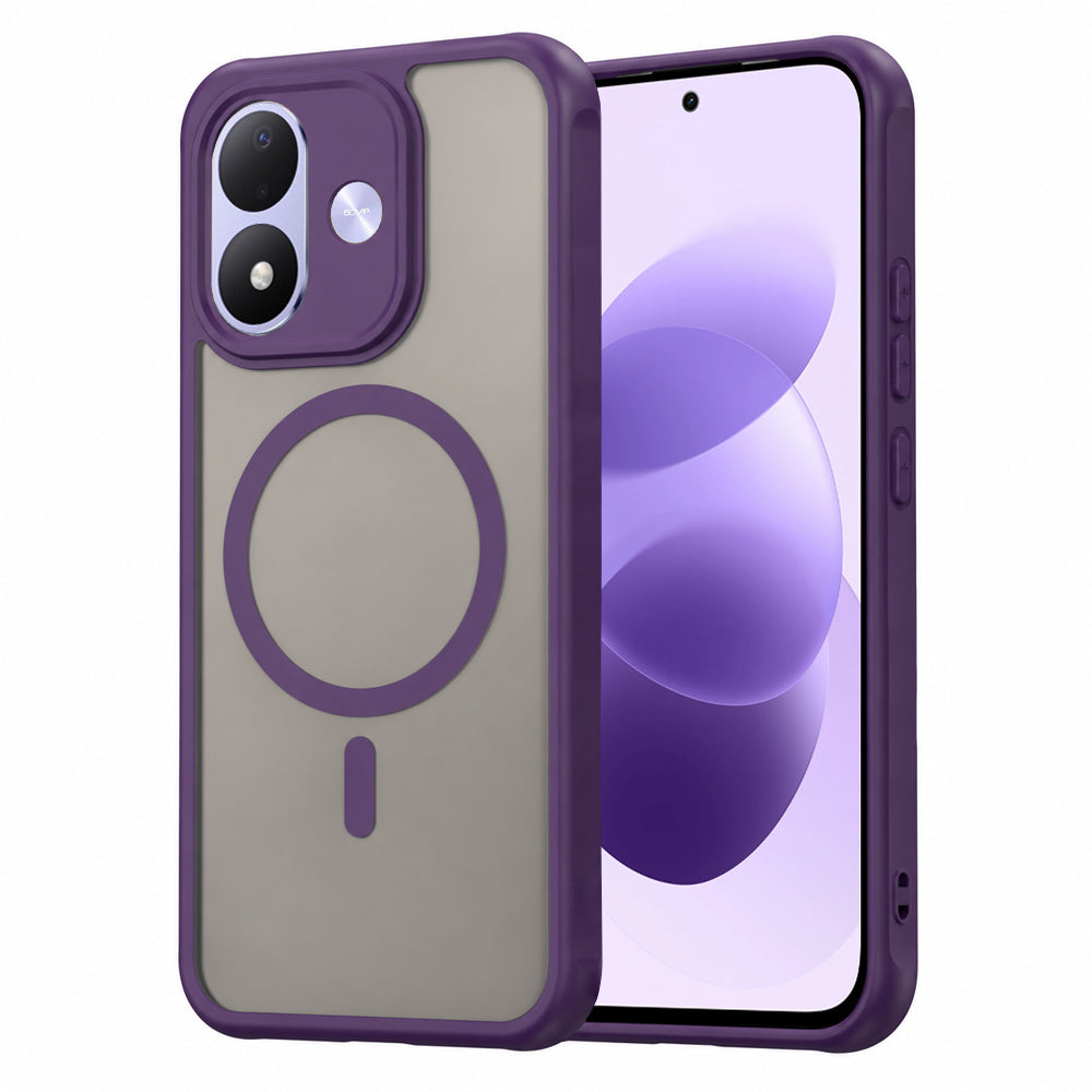 Husa de protectie Techsuit HaloFrost II cu inel magnetic compatibil cu Xiaomi Redmi Note 17 4G / Redmi Note 17 5G, Mov