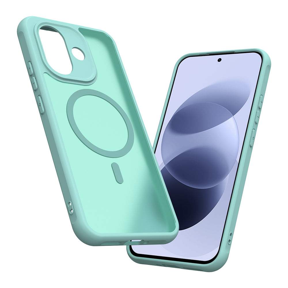 Husa de protectie Techsuit HaloFrost II cu inel magnetic compatibil cu Xiaomi Redmi Note 17 Pro 5G, Verde Menta