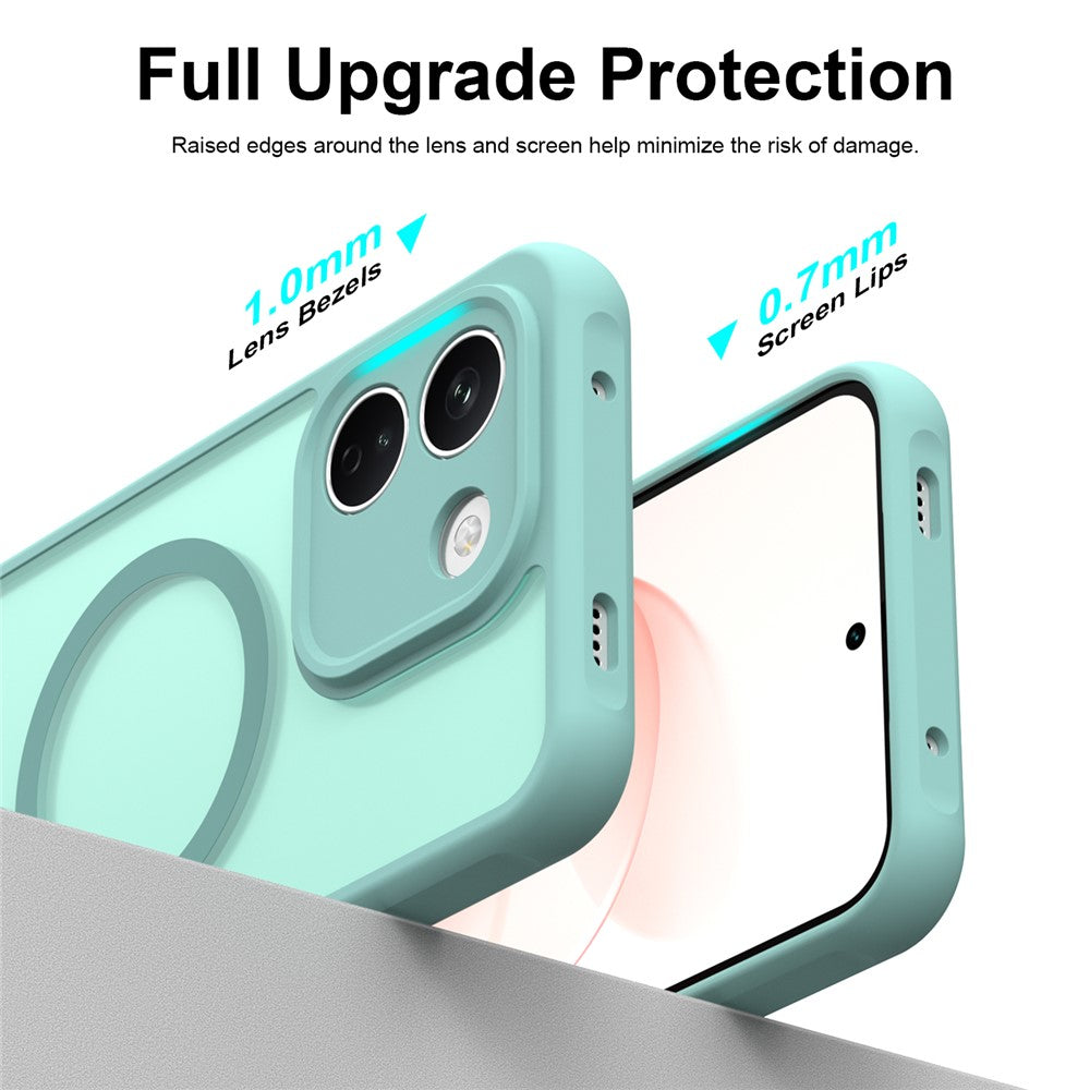 Husa de protectie Techsuit HaloFrost II cu inel magnetic compatibil cu Xiaomi Redmi Note 17 Pro 5G, Verde Menta