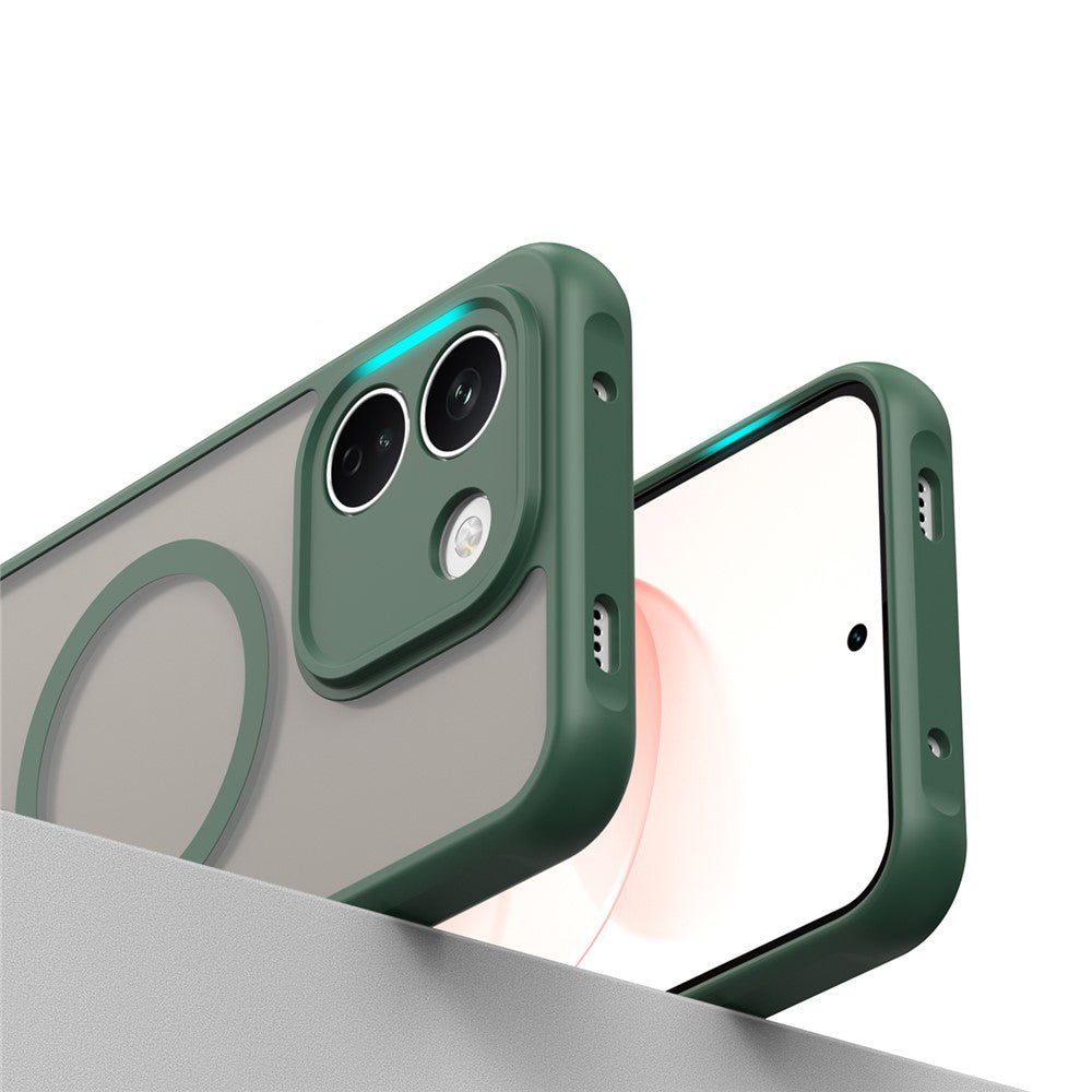 Husa de protectie Techsuit HaloFrost II cu inel magnetic compatibil cu Xiaomi Redmi Note 17 Pro Max, Verde