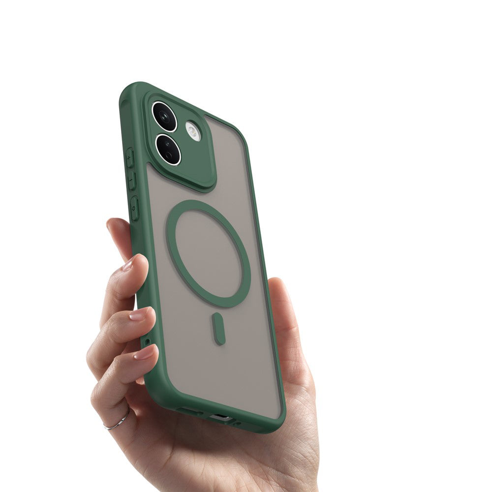 Husa de protectie Techsuit HaloFrost II cu inel magnetic compatibil cu Xiaomi Redmi Note 17 Pro Max, Verde