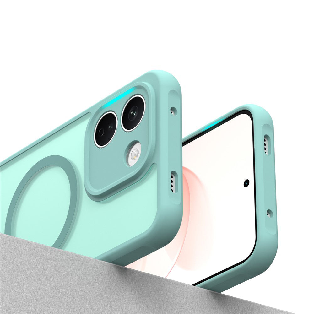 Husa de protectie Techsuit HaloFrost II cu inel magnetic compatibil cu Xiaomi Redmi Note 17 Pro Max, Verde Menta