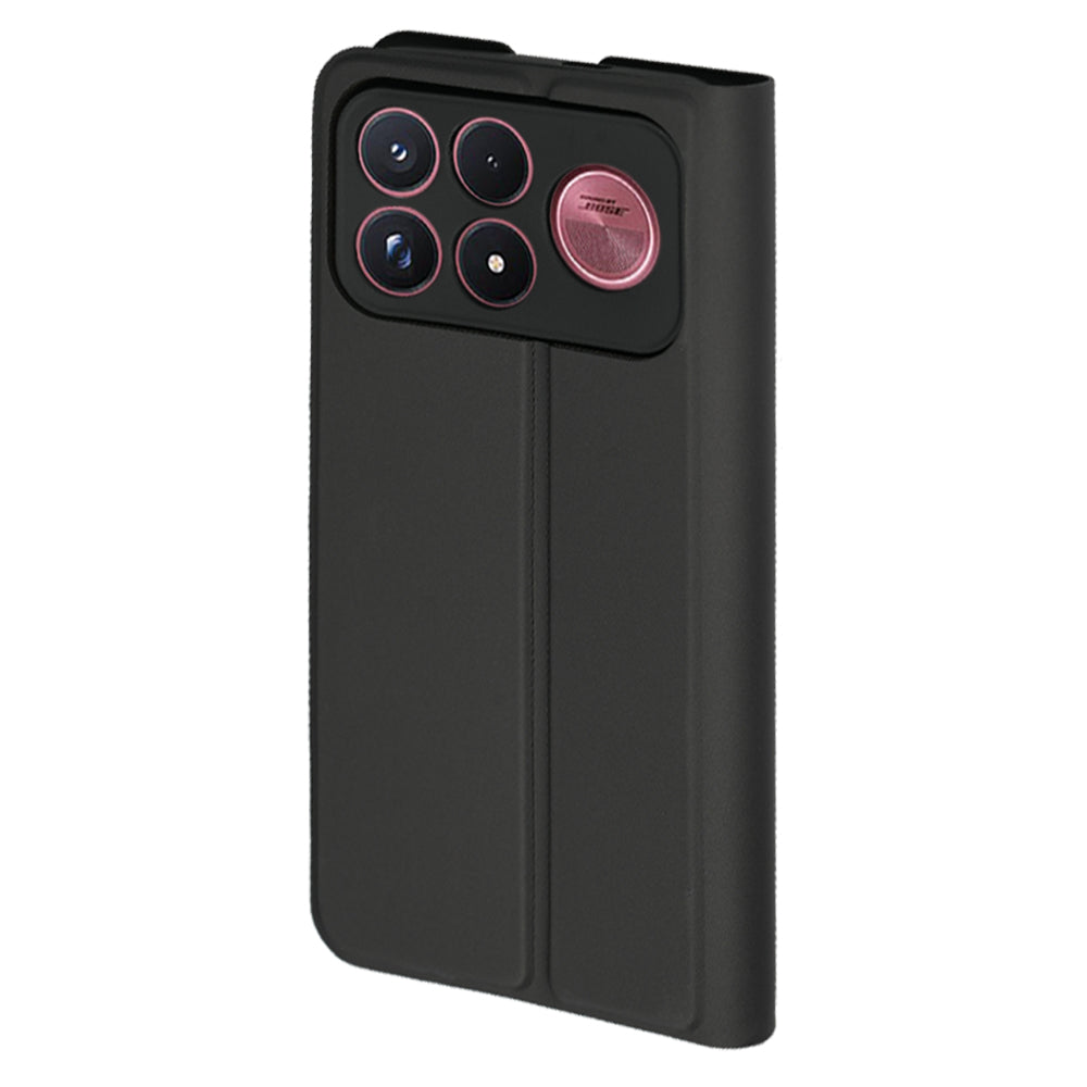 Husă Techsuit Magskin Book neagră pentru Xiaomi Poco F9 Ultra