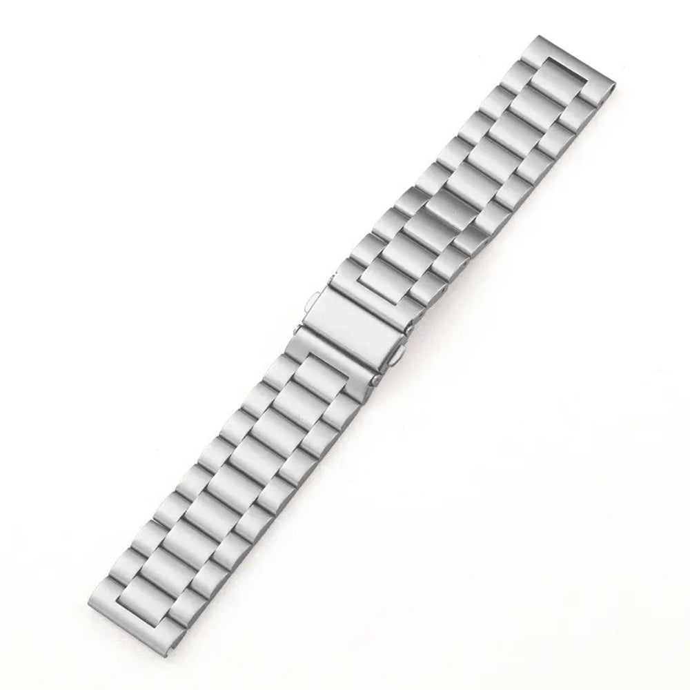 Curea smartwatch Techsuit Watchband 20mm (W010) compatibil cu Samsung Galaxy Watch 4/5/Active 2, Huawei Watch GT 3 (42mm)/GT 3 Pro (43mm), Argintiu