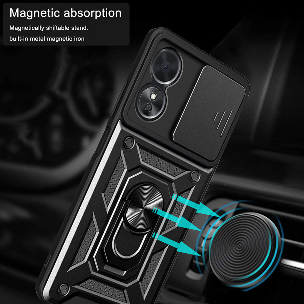 Husa de protectie Techsuit CamShield Series compatibil cu Oppo A17, Negru