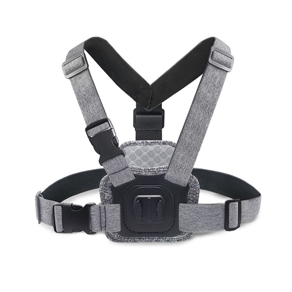 Suport Techsuit Camera (JX-002), for GoPro with Magnetic Base, Chest Wear, Gri