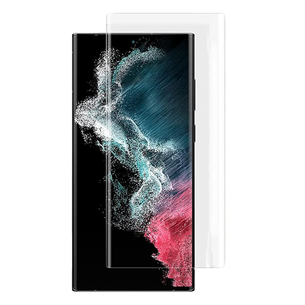 Folie de protectie Lito 3D UV Glass compatibil cu Samsung Galaxy S22 Ultra 5G, Transparent