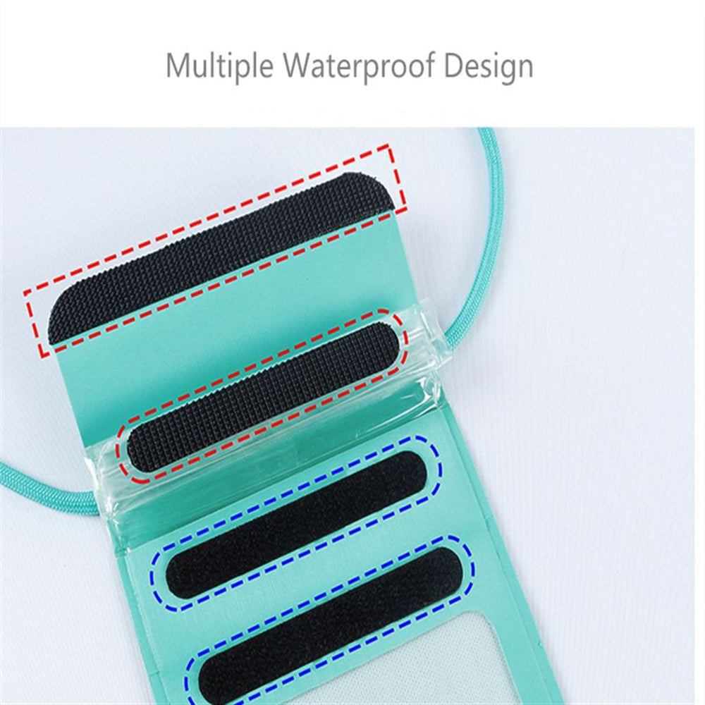 Techsuit Waterproof Case (TWC1), for Phones with max. 6.8", IPX8, 30m, Cyan