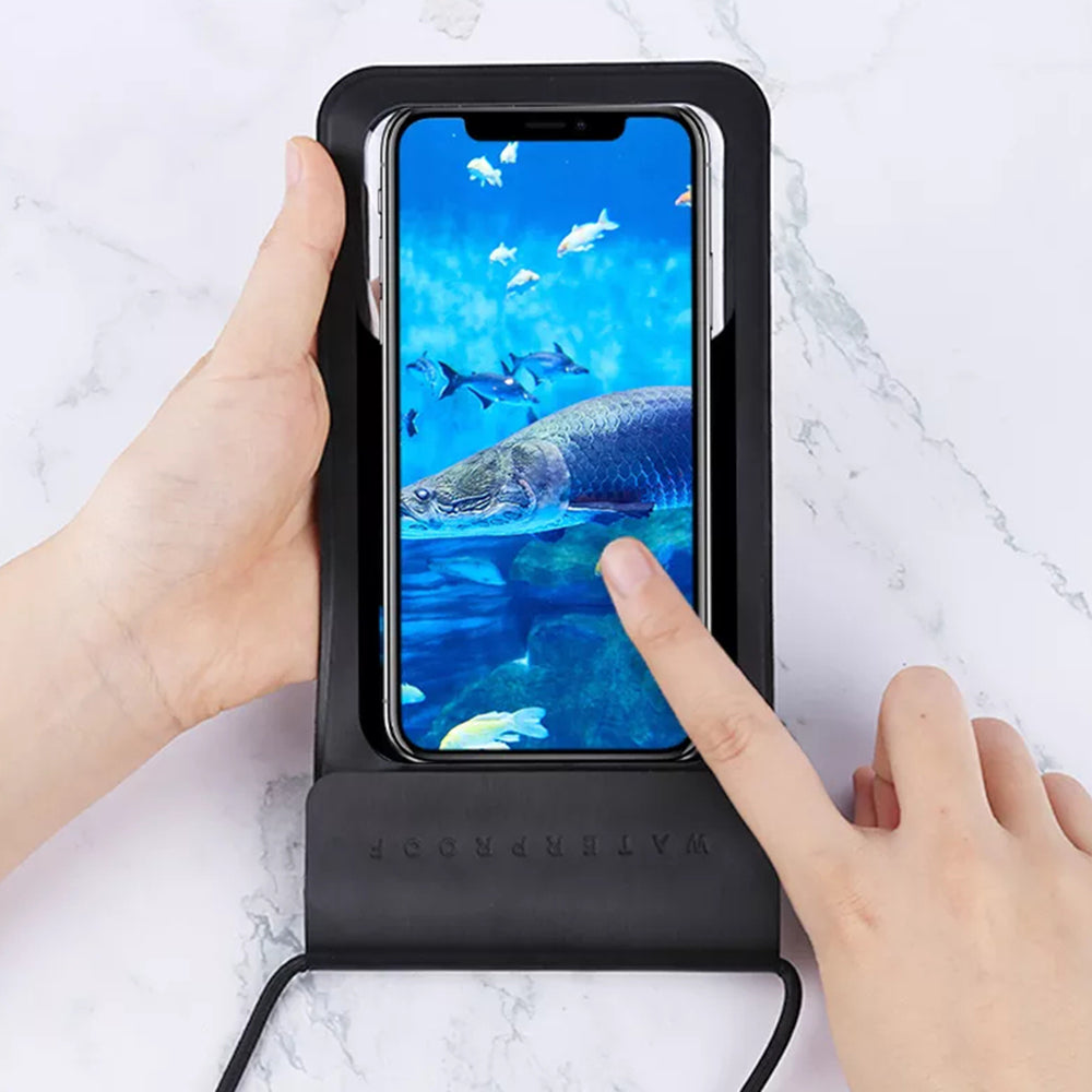 Techsuit Waterproof Case (TWC1), for Phones with max. 6.8", IPX8, 30m, Auriu