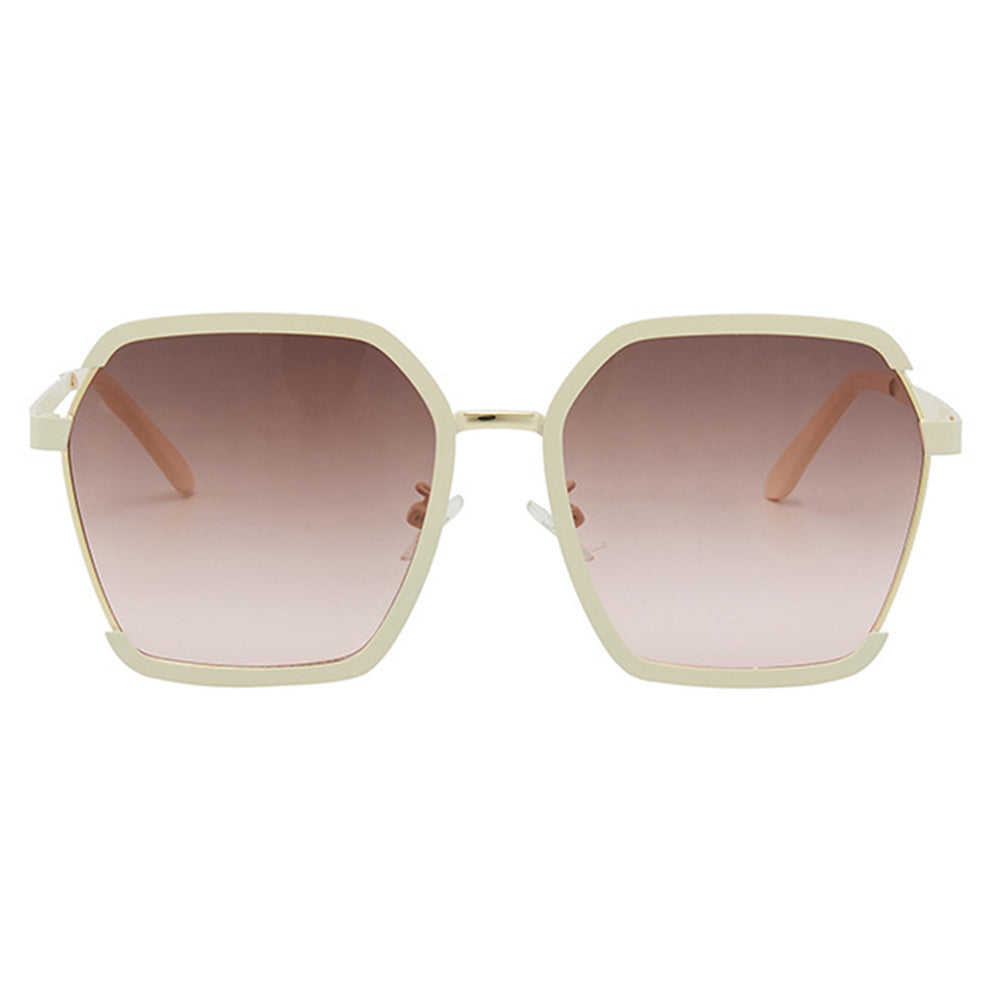 Techsuit Sunglasses Polarised PC (191), UV Protection, Crem / Brown
