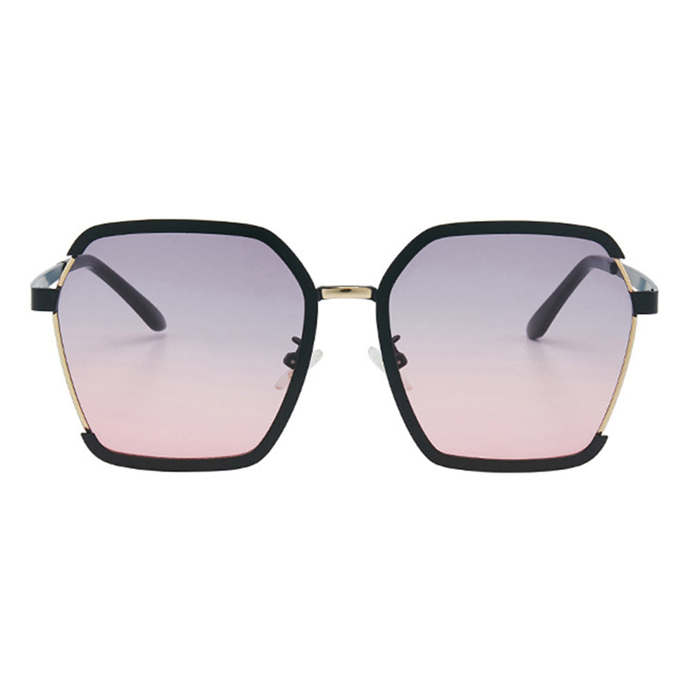 Techsuit Sunglasses Polarised PC (191), UV Protection, Negru / Grey / Pink