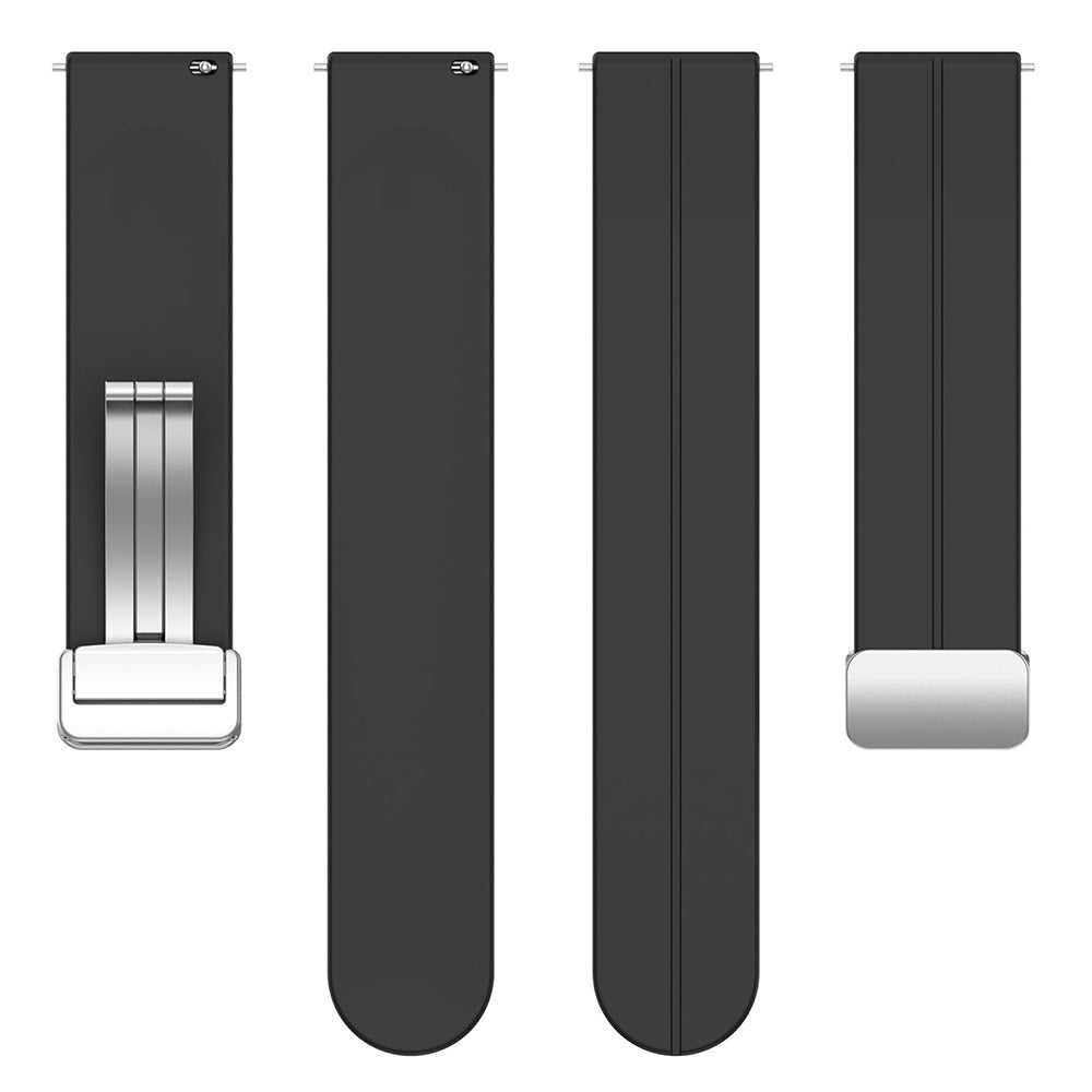 Curea smartwatch Techsuit Watchband 22mm (W011) compatibil cu Huawei Watch GT 2 (46mm)/GT 2 Pro/GT 3 Pro (46mm)/Ultimate, Xiaomi Watch S, Negru