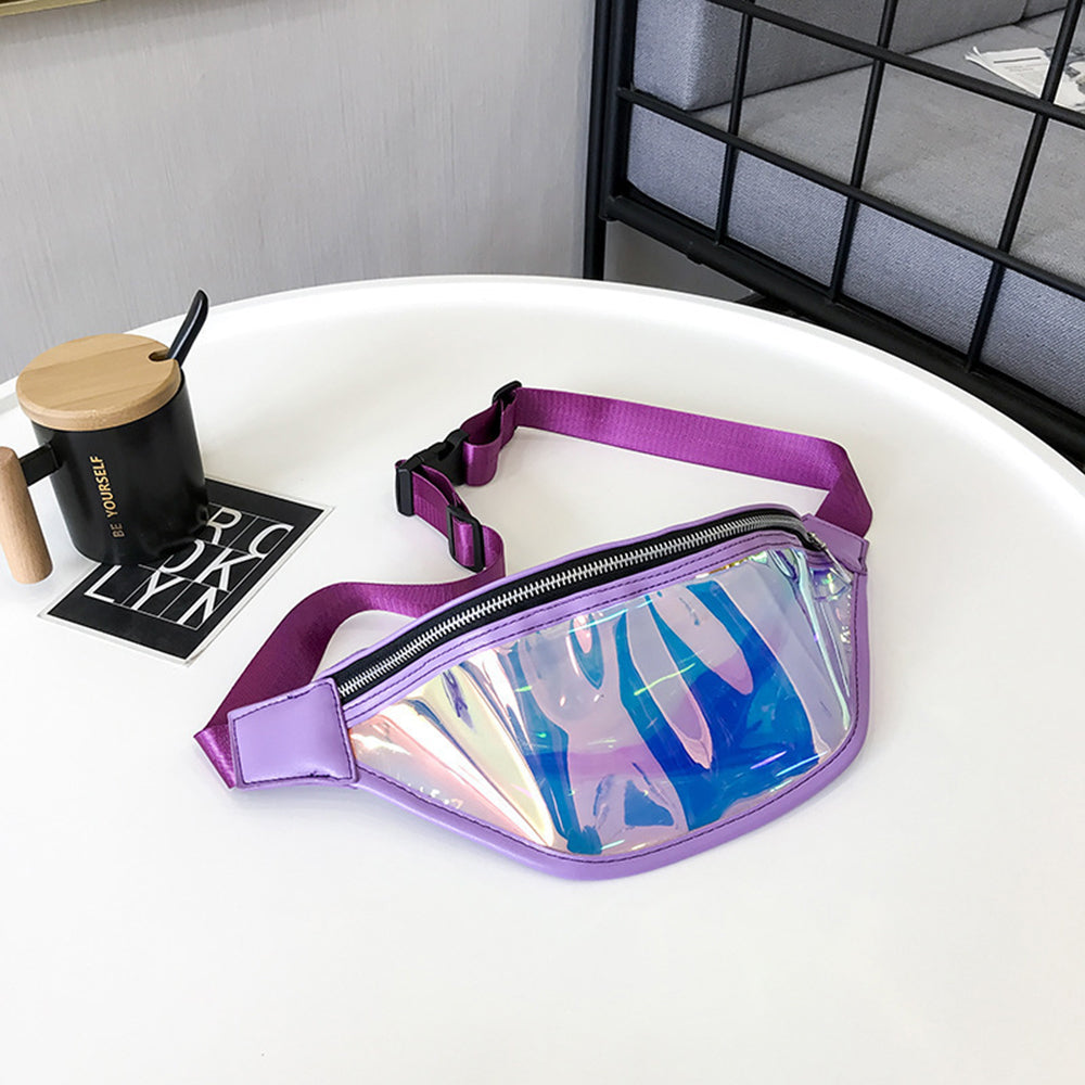 Techsuit Casual Waist Bag (CWB2), Transparent, with Belt for Recreational Activity, Fitness, Mov