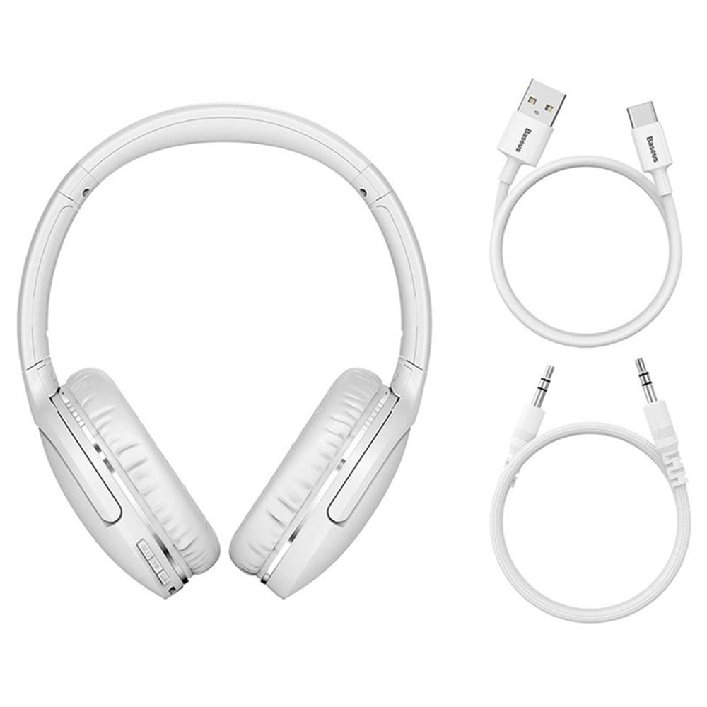 Casti Baseus Wireless Encok D02 Pro (NGTD010302), Over Ear Design, Noise Reduction, Bluetooth V5.3, Alb