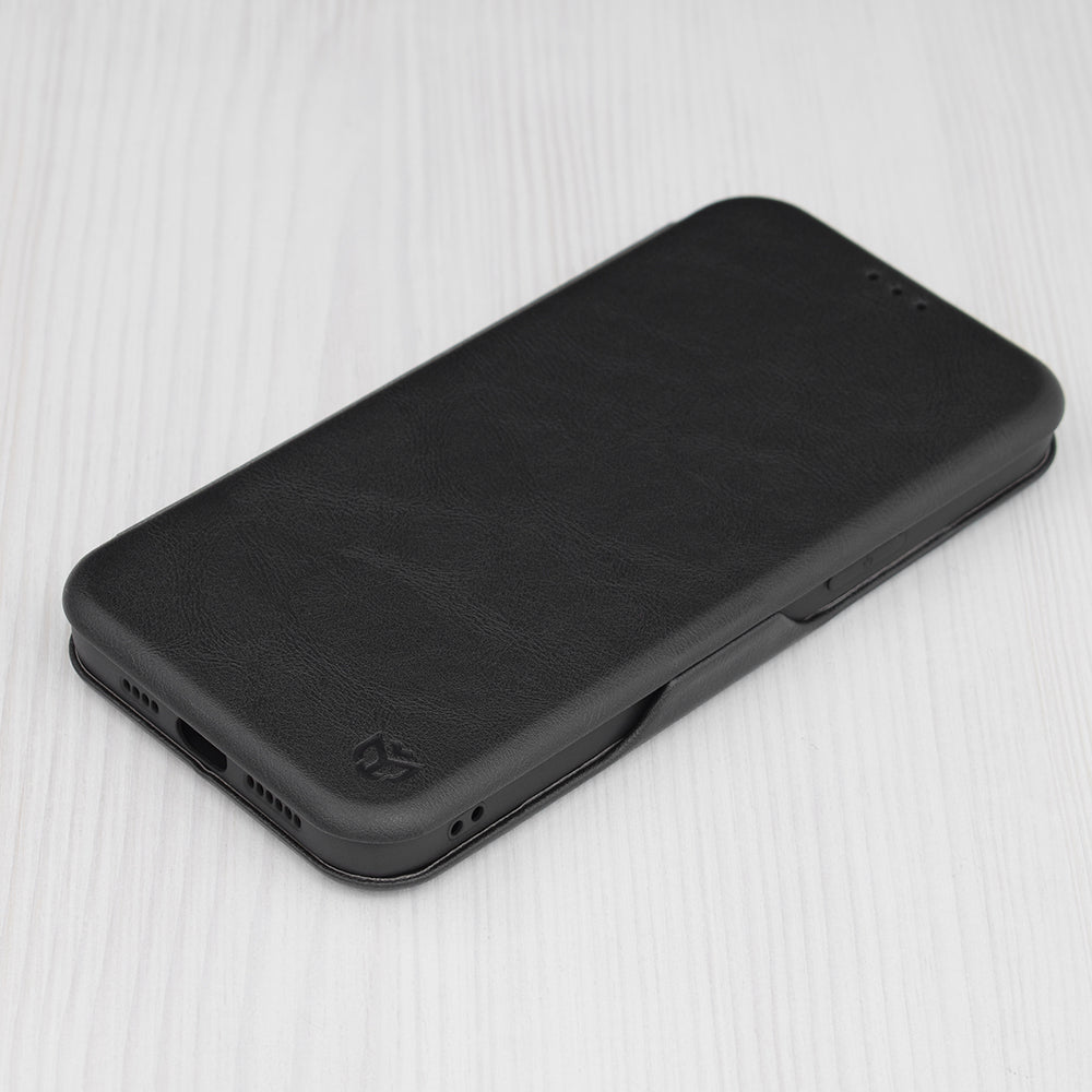 Husa de protectie Techsuit Safe Wallet Plus compatibil cu iPhone 13 Pro Max, Negru