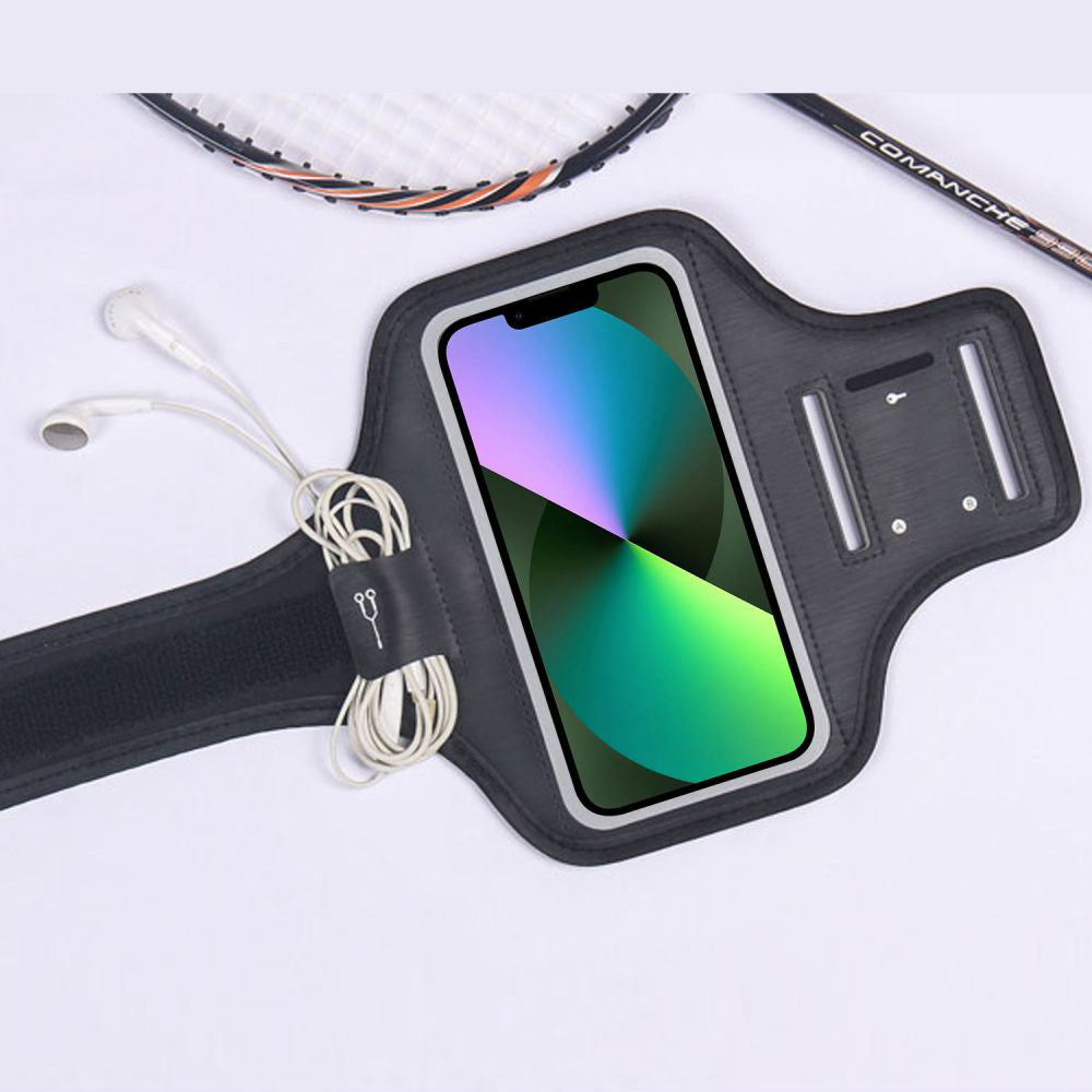 Techsuit Sports Armband (TH20), with Velcro, for Phones, max 6.8", Negru