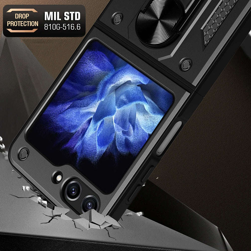 Husa de protectie Techsuit CamShield Series compatibil cu Samsung Galaxy Z Flip5, Negru
