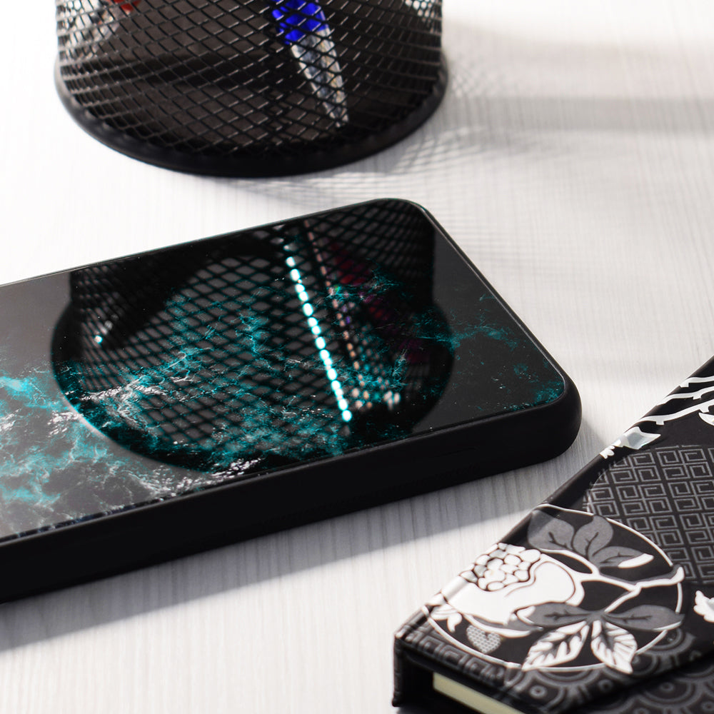 Husa de protectie Techsuit Glaze Series compatibil cu iPhone 15 Plus, Albastru Nebula