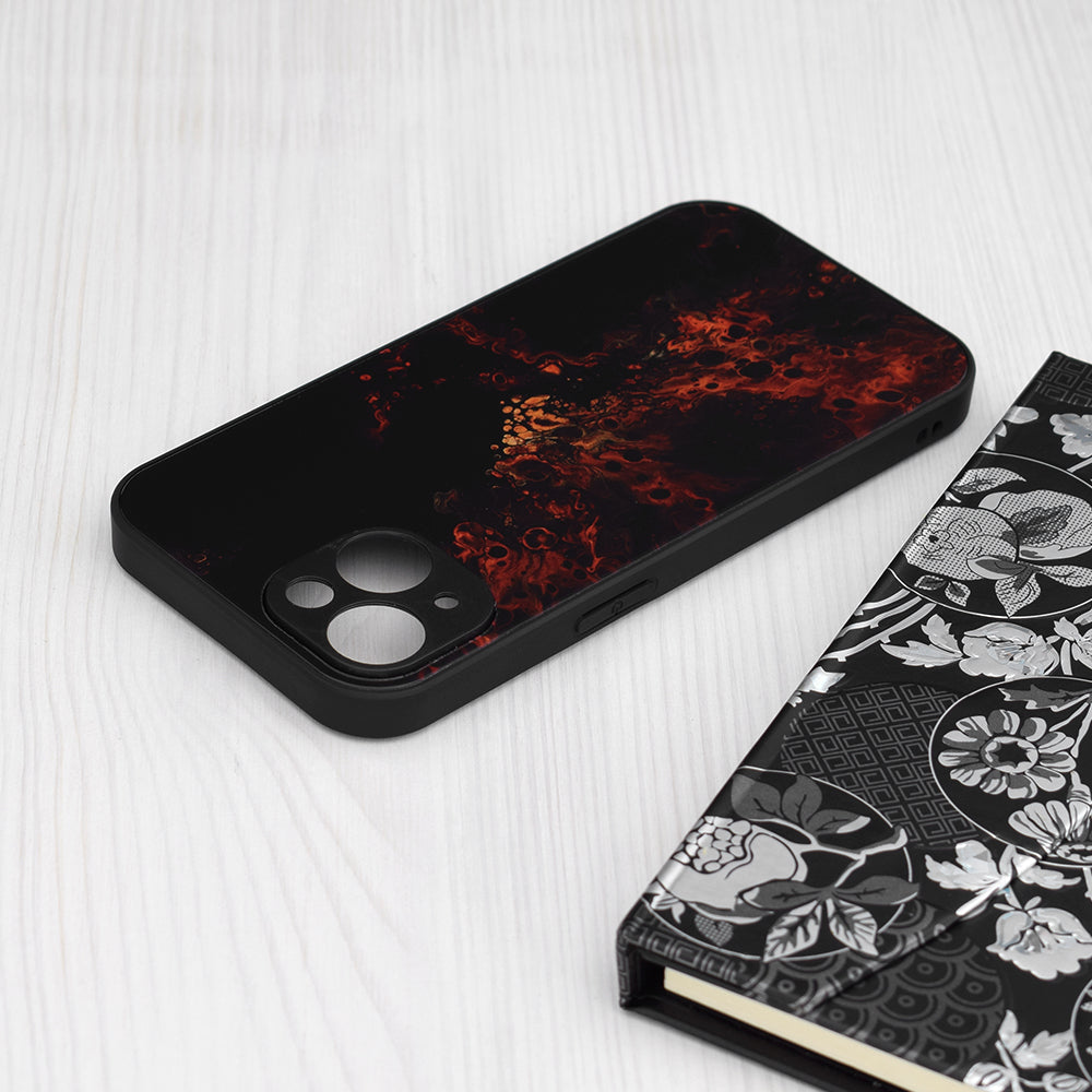 Husa de protectie Techsuit Glaze Series compatibil cu iPhone 15 Plus, Rosu Nebula
