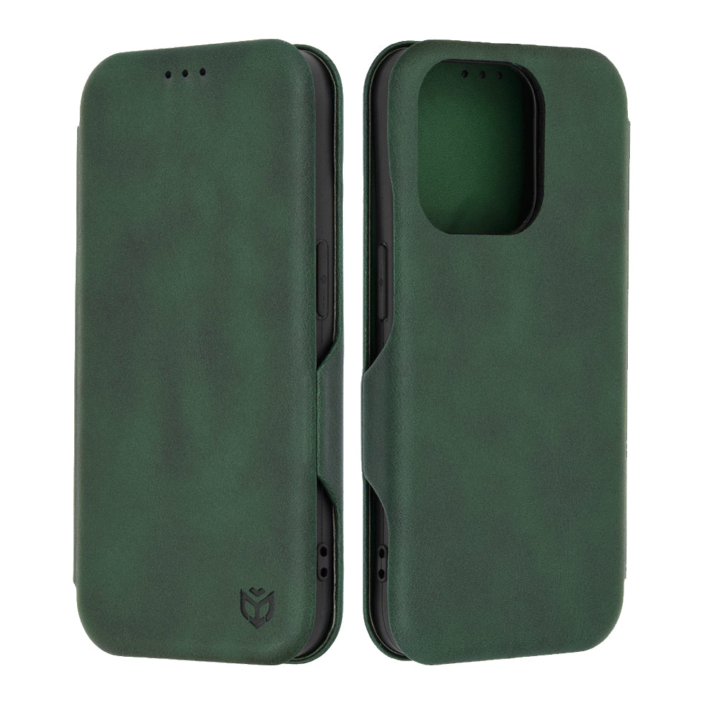 Husa de protectie Techsuit Safe Wallet Plus compatibil cu iPhone 15 Pro, Verde