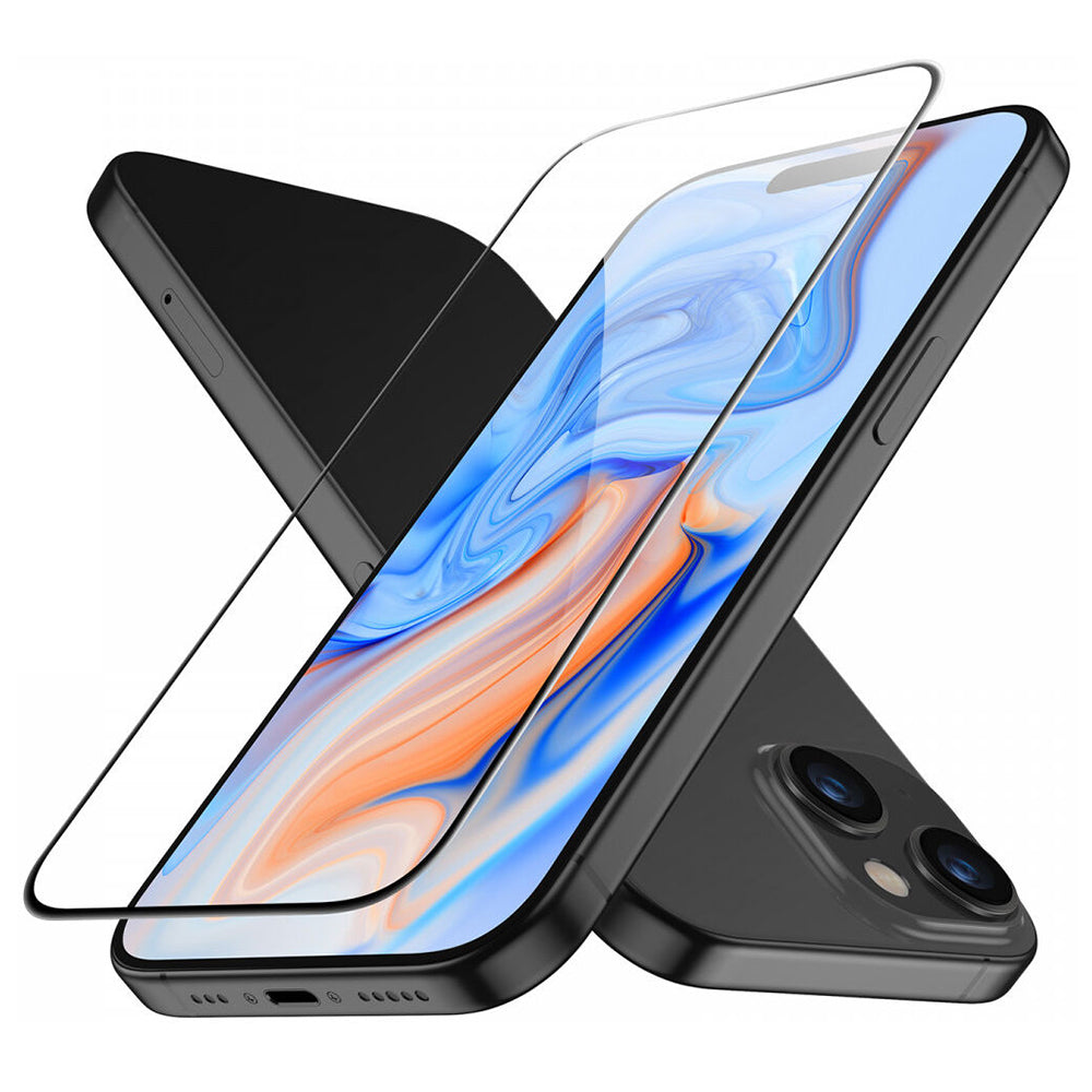 Folie de protectie ESR Tempered Glass compatibil cu iPhone 15, Negru