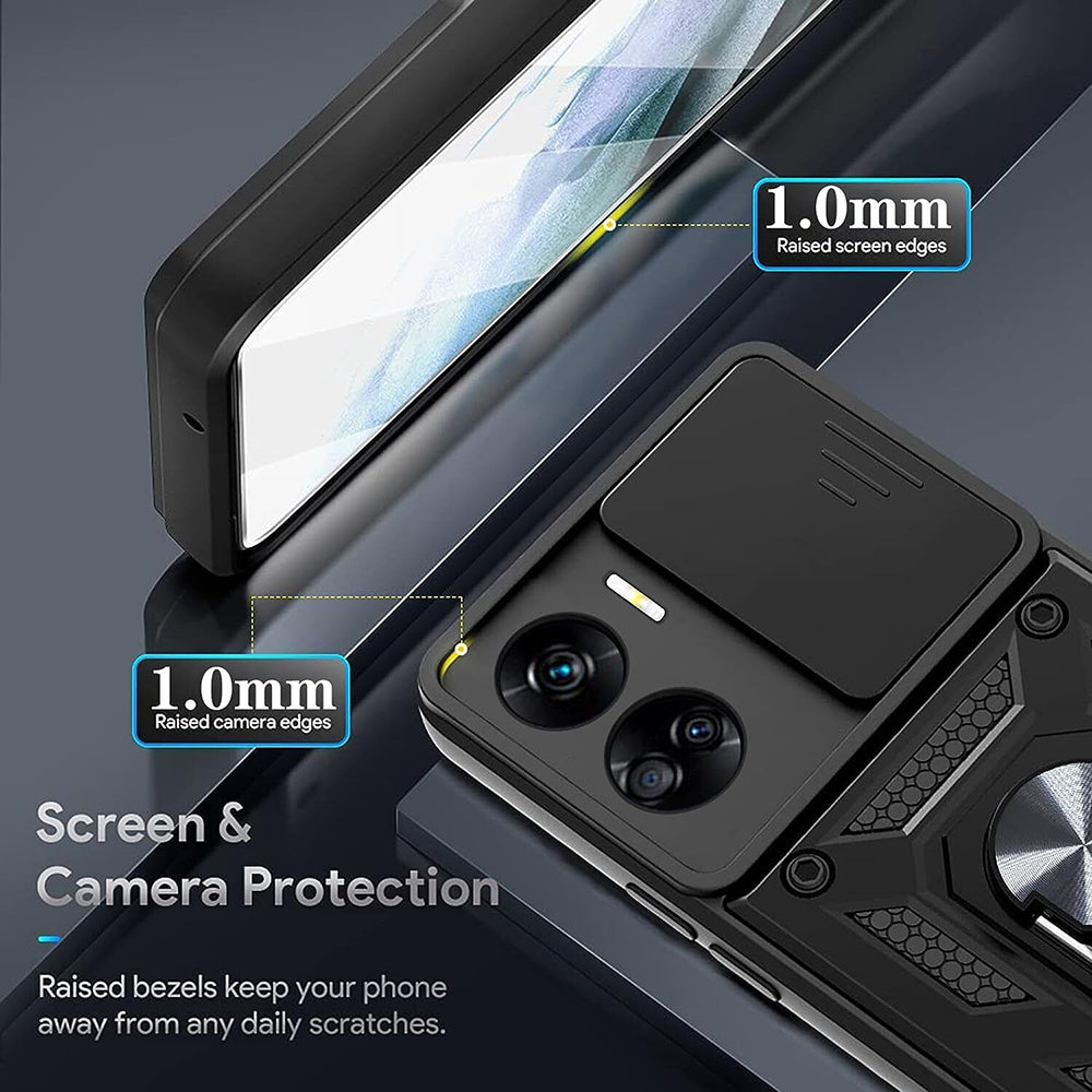 Husa de protectie Techsuit CamShield Series compatibil cu Honor 90 Lite, Negru