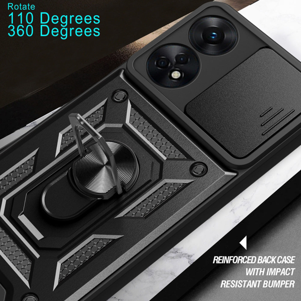 Husa de protectie Techsuit CamShield Series compatibil cu Oppo A78 4G, Negru