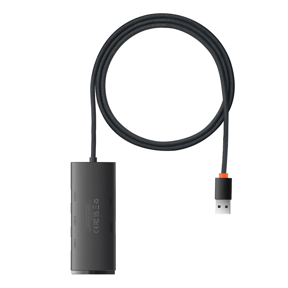 Hub Baseus Lite Series (WKQX030101), USB 3.0, Type-C, Negru