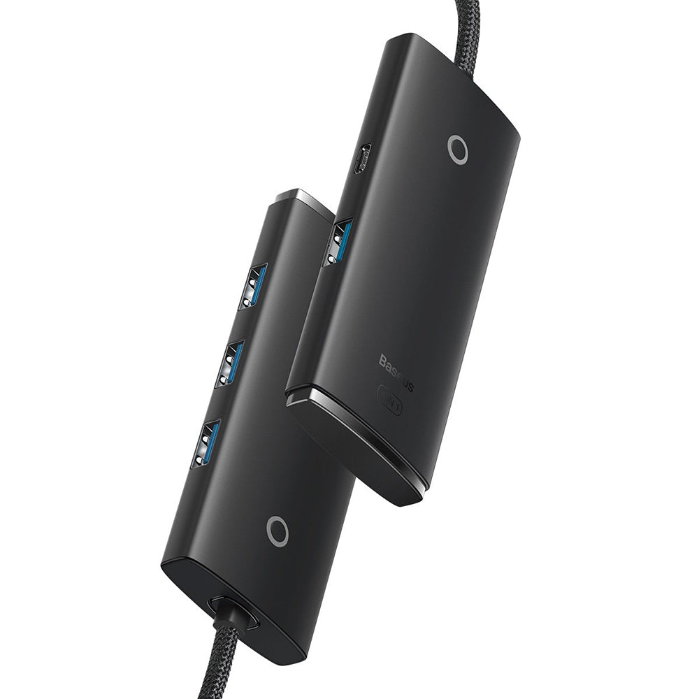 Hub Baseus Lite Series (WKQX030101), USB 3.0, Type-C, Negru