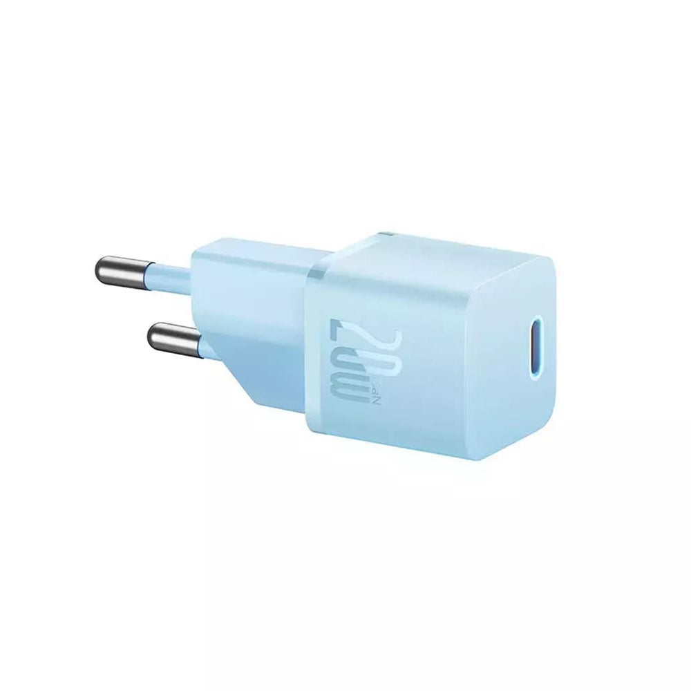 Incarcator Baseus (CCGN050103), GaN, Type-C, Fast Charging, 20W, Albastru