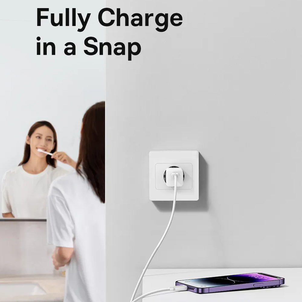 Incarcator Baseus (CCGN070603), GaN, Type-C, Fast Charging, 30W, Albastru