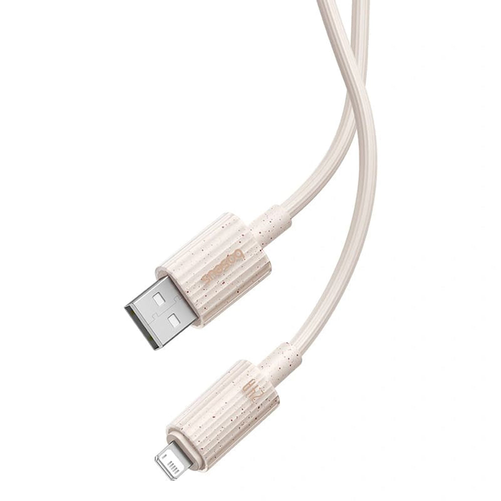 Cablu Baseus Habitat Series (P10360200631-01), USB to Lightning, 480Mbps, 2.4A, 2m, Natural Green